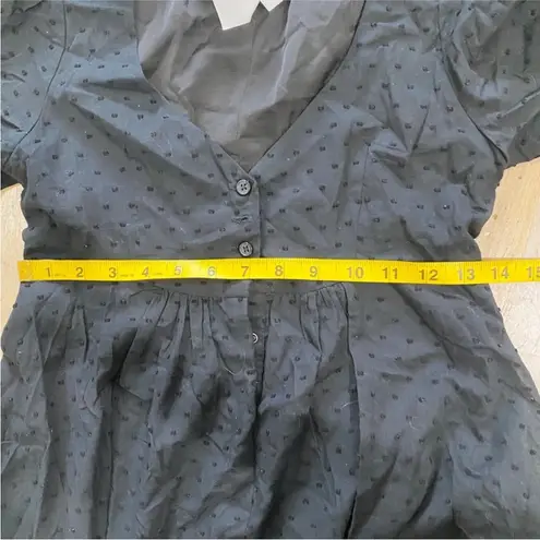 Christy Dawn black flutter sleeves mini dress NWT