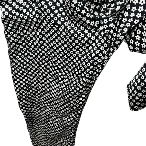 Hatch Portia Jumpsuit Women’s Medium Black White Floral Print Maternity Casual