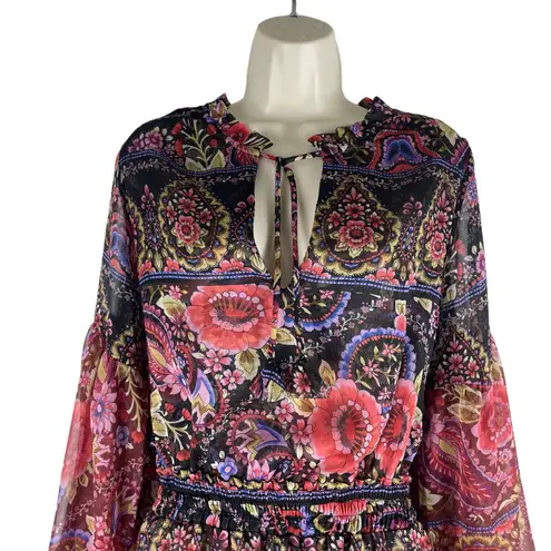 MISA Los Angeles MISA Los Angelos Elisabetta Mini Dress Flora Valentina Print Size S