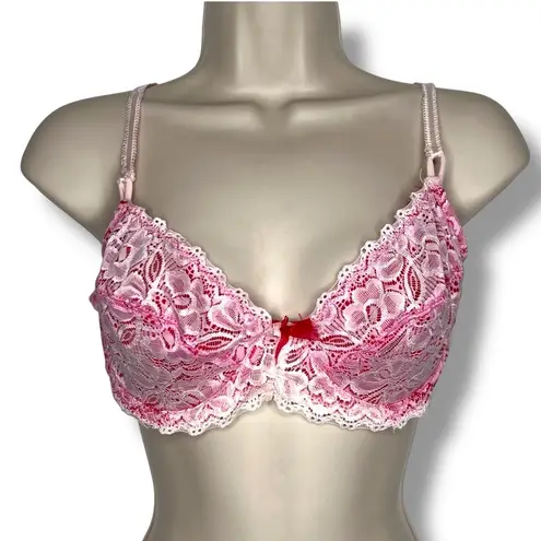 Sophie B Pin Up White Lace Red Bra 38 B Size undefined