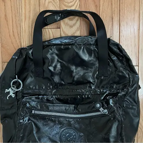 Kipling Backpack ALVY 2-In-1 Convertible Tote Bag Backpack MetallicBP3870 EUC