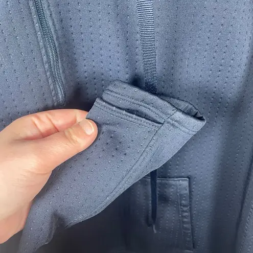 Athleta  Women’s  Anorak Atmosphere Half Zip Pullover Hoodie in Navy Size L