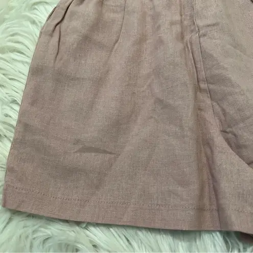 Heart & Hips High Paper Bag Waist Shorts Mauve