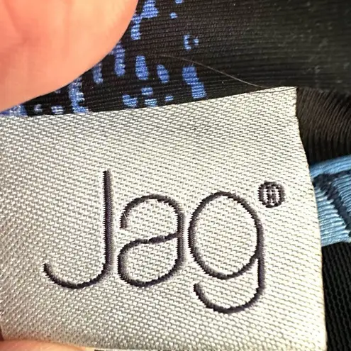 Jag blue and green stripe bikini bathing suit top Size undefined