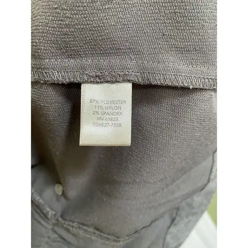 cj banks C.J. Banks Jacket Large Gray Paisley Zip Pockets RN 63823 Christopher Banks Work