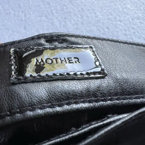 MOTHER Denim MOTHER The Insider Ankle Wax On Wax Off Sz 30 Black Faux Vegan Leather