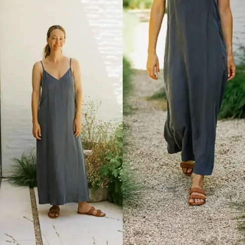 Jenni Kayne Riviera Slip Dress Charcoal Size XS Casual Lightweight Spring Summer