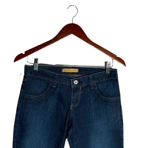 Danesi Jeans Bedazzled Boot Cut Juniors Oversized Fit 28 Waist Low Rise 90s Blue Size undefined