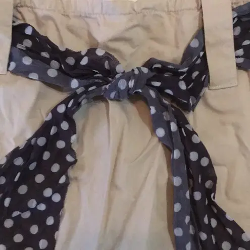 Sweet Pea Mini Skirt Lightweight Polka Dot Scarf Belt Large Juniors Y2K