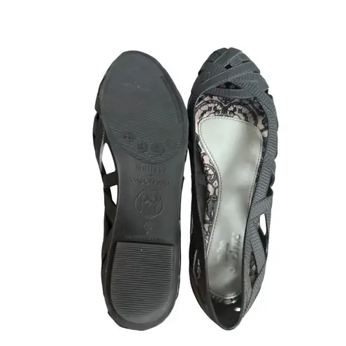 Melissa x Jason Wu Black Sculpted Ballet Flats Size US 7