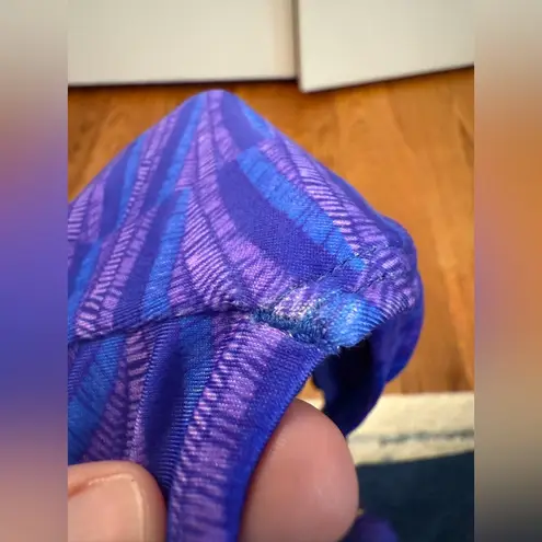 Vix Paula Hermanny ViX Swimwear Paula Hermanny sz Large Leslie Allie Bikini Bottom blue and purple