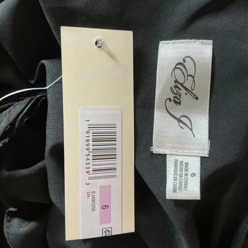 Eliza J Satin and Sequined Mini Sheath Sparkly Cocktail Party Dress Black Size 6