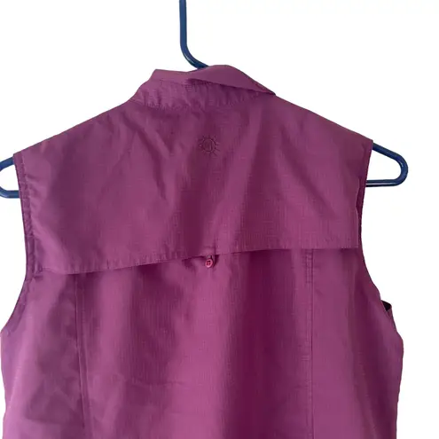 Magellan outdoors Magellan Women's Size Small Purple Sleeveless Outdoor Button Up Top
