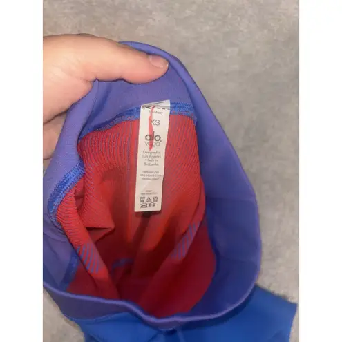 ALOHAS alo yoga leggings illusion seamless high waist leggings Xs Ribbed