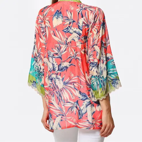 Johnny Was Kygo Marianne Silk Tunic Size Small