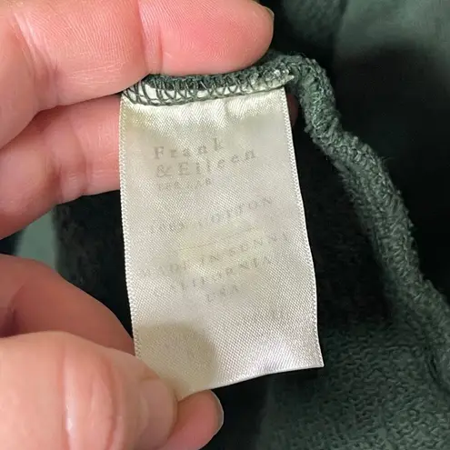 Frank & Eileen Willa Long Sleeve Triple Fleece Wrap Dress in evergreen sz M