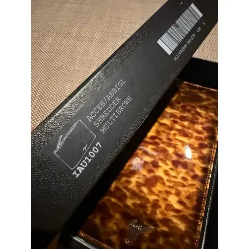 Giuseppe Zanotti NWT Samuel Tortoise Shell Effect Continental Wallet