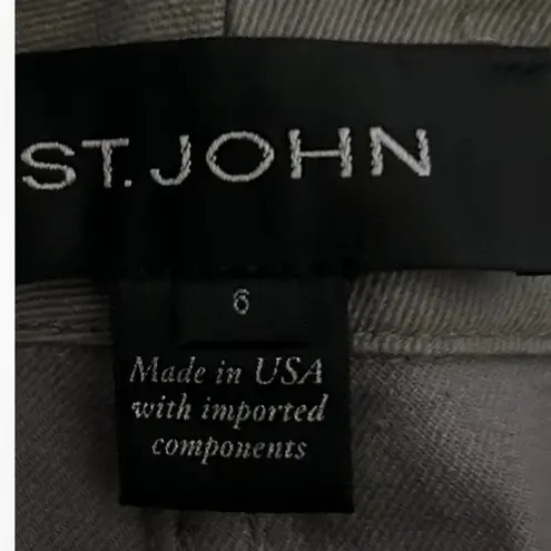 St. John Gray High Rise Skinny Jeans Size 6 Excellent Condition