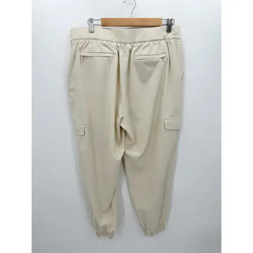 Soft Surroundings  Cream Beige Go Lively Cargo Pants Neutral Basic Womens Large