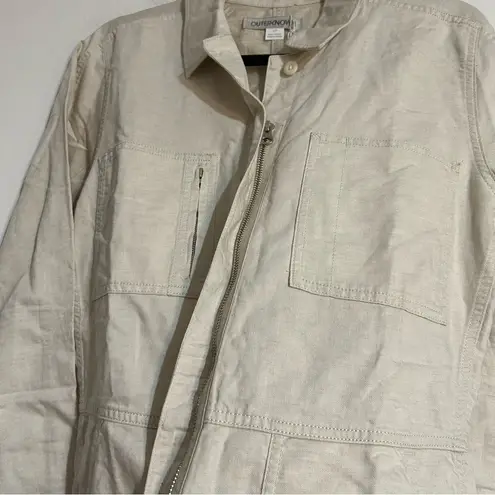 Outerknown Station Suit Shortall Romper Organic Cotton Linen in Natural Small - Image 9