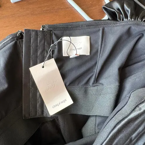 Cinq A Sept Sibyl Off the Shoulder Mini Dress Black Size 14 NWT Size L