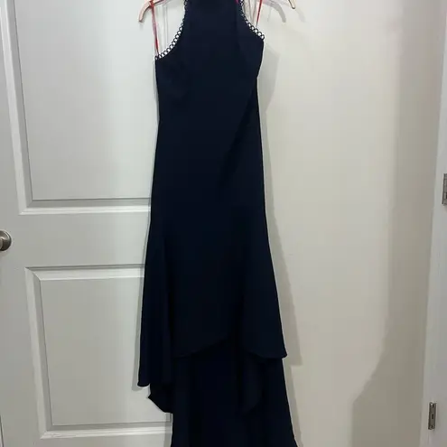 Monique Lhuillier ML Navy Blue Love No One Gown Size 6 US $465
