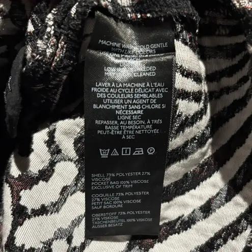 Maeve Anthropologie Womens Low-Rise Belted Micro Mini Skirt Size S Black Pattern