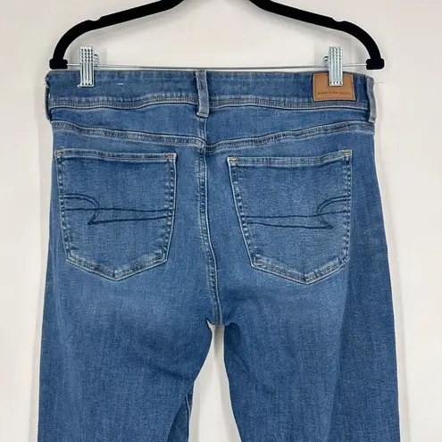 American Eagle  Outfitters Kick Boot Size 12 Long Super Stretch Distressed Jeans