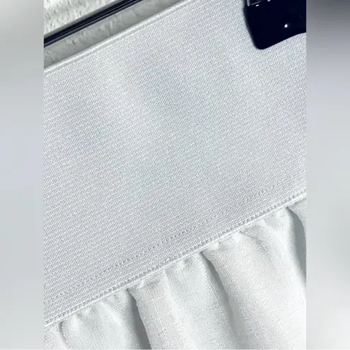 Stooshy White Lined Eyelet Lace Pocket Skirt Size Large