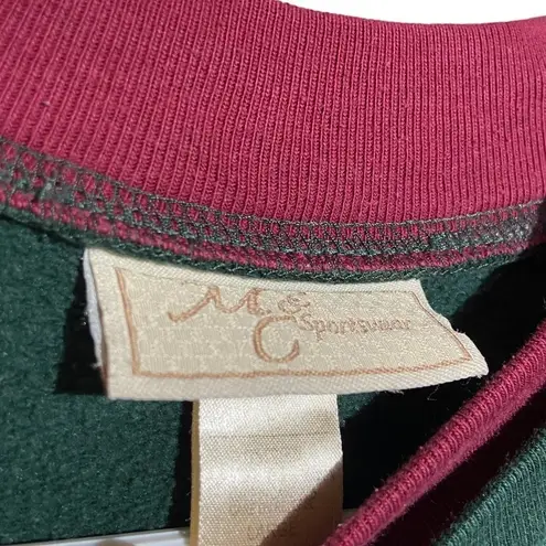 Vintage Cardinal Sweater / Crew Neck size Large Green