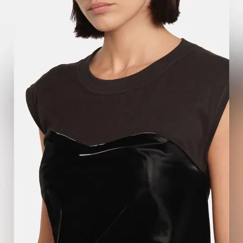 RTA Isabella vinyl minidress size Large Black