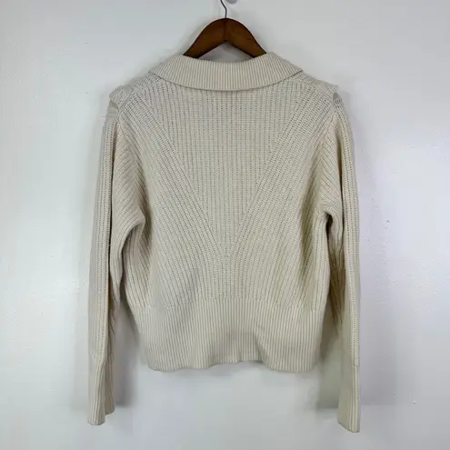 Derek Lam  10 Crosby Noelia Ruffle Wool Blend Sweater Ivory Size‎ M