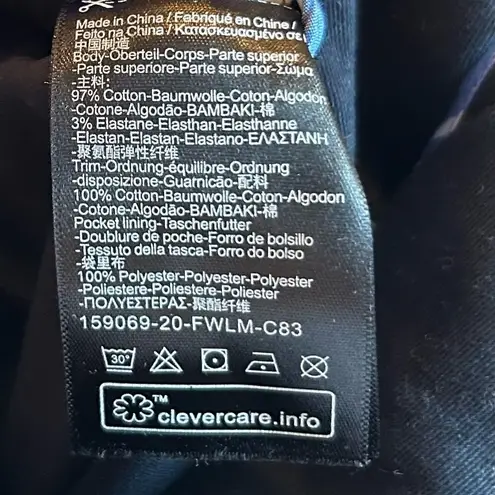 Scotch & Soda Navy Blue High Rise Peached Cotton Paper Bag Pants Size XS 140.00 - Image 14