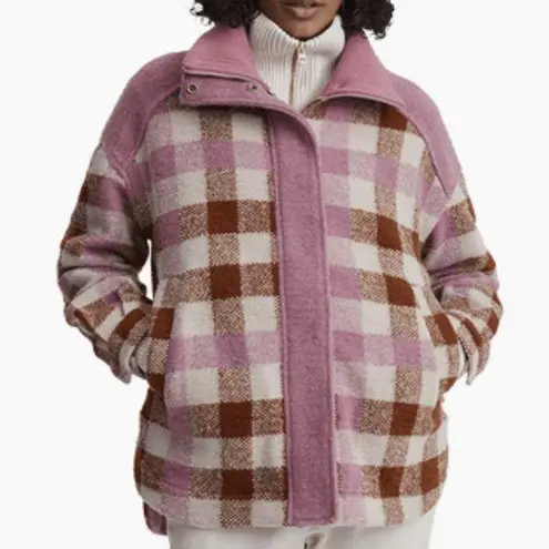Varley Alma Jacket - Pink Plaid NWT