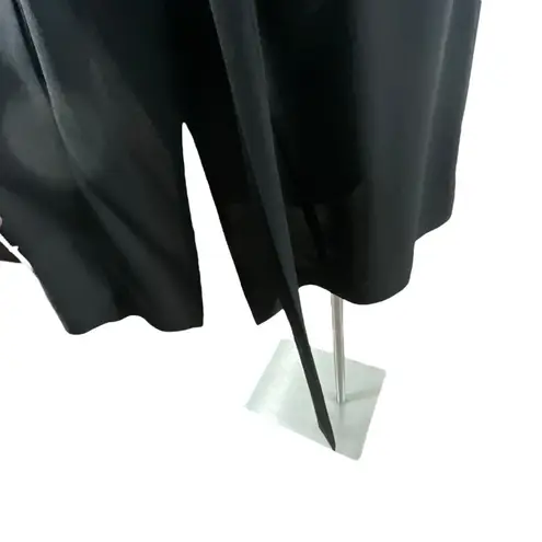 Eileen Fisher  Long Line Georgette Silk Crepe High Collar Vest