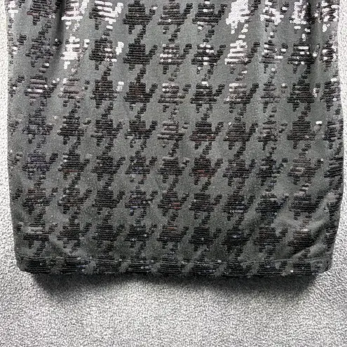 Vivienne Tam Black Sequin Houndstooth Tank Top Sparkle Party Holiday Unk Size