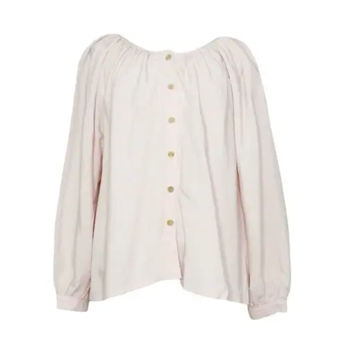 EMERSON FRY Frances Blouse, Shell Pink Linen, Medium