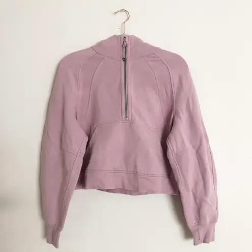 Lululemon Scuba Oversized Half-Zip Hoodie Pink Peony XS/S