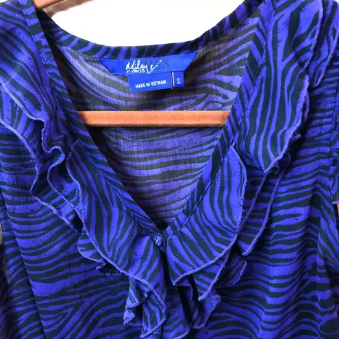 Miley Cyrus Small Sheer Purple & Black Tunic