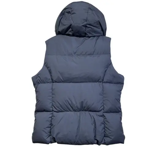 prAna Women's Evelina Hooded Down Puffer Quilted Zip & Toggle Blue Vest Size XL