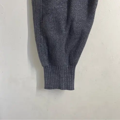 Barefoot Dreams CozyChic Ultra Lite Rib Trim Jogger Pant Carbon Grey Metallic M