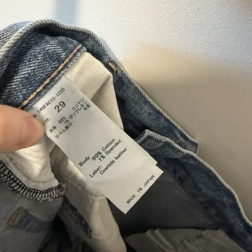 Moussy Vintage Gibraltar Straight Blue Jeans Size 29