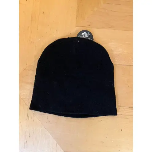 NWT! Black Yellow Emoji Winky Kissy Face Beany Winter Hat OSFM