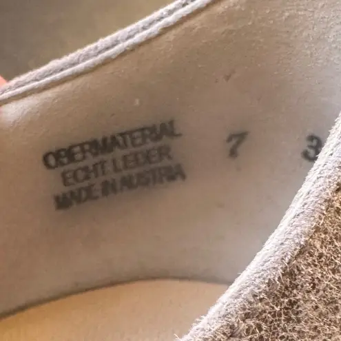 Paul Green sz 9.5 Womens D'Orsay Metallic Pointed Distressed Kitten Heel Pumps