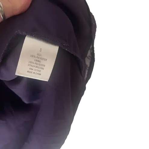 Mi Ami Women Size Small Dark Purple Romantic Fairy Grunge Babydoll Top