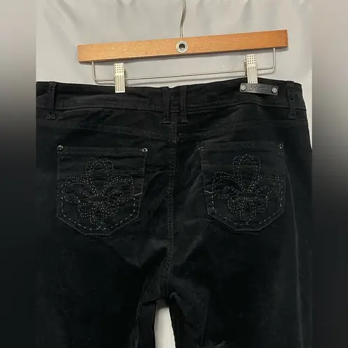 Royalty By YMI Black Corduroy Pants Women's Cotton Stretch Casual Career Sz 14