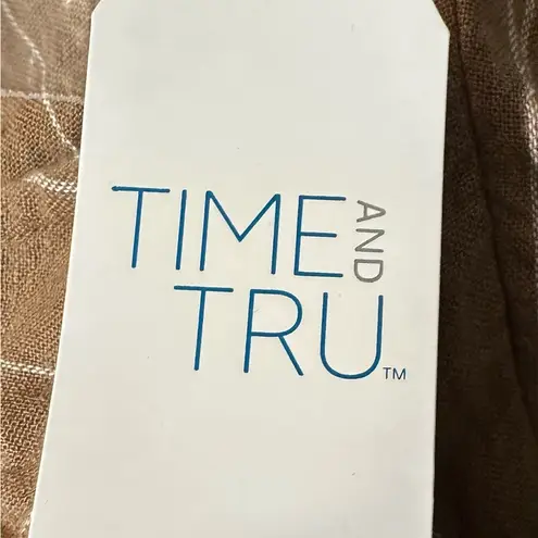 Tru and Time One Piece Striped Brown Outfit With Tie Belt NWT XS