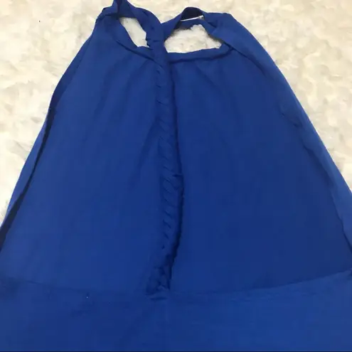 L8ter 🌺 3/$20 SALE Braided Open Back Blue Tank Top