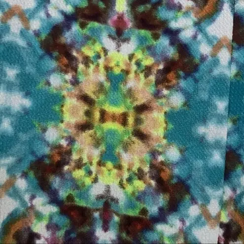 Forever 21 Vintage 90s Kaleidoscope Print Crop Top | Short Sleeve | Size S Yellow