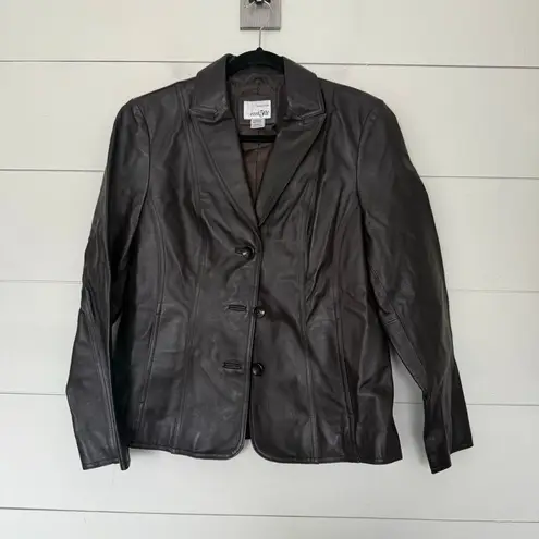 East 5th Women’s Medium Black Leather Jacket Coat